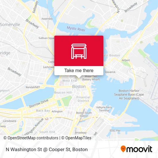 Mapa de N Washington St @ Cooper St