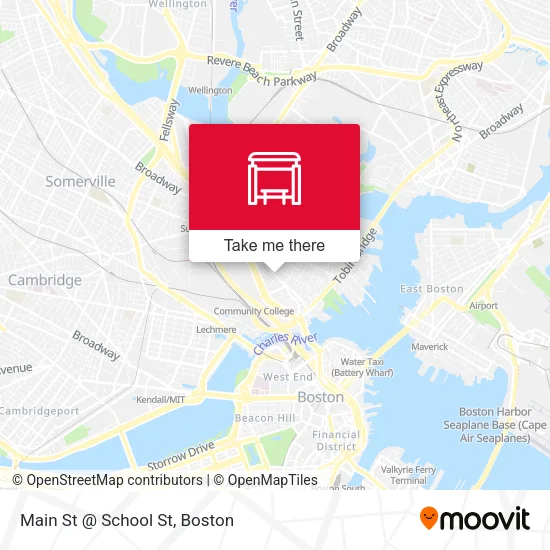 Main St @ School St map