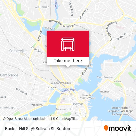Mapa de Bunker Hill St @ Sullivan St