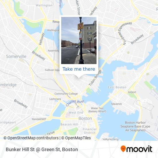 Bunker Hill St @ Green St map