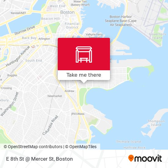 Mapa de E 8th St @ Mercer St