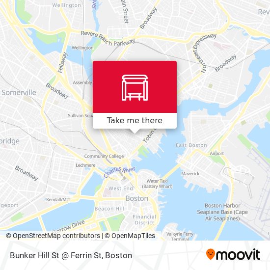 Mapa de Bunker Hill St @ Ferrin St