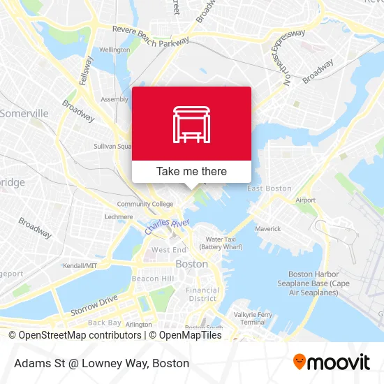 Adams St @ Lowney Way map