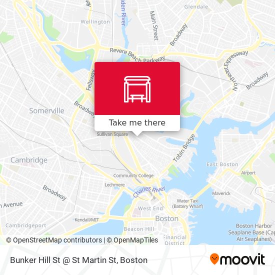 Mapa de Bunker Hill St @ St Martin St