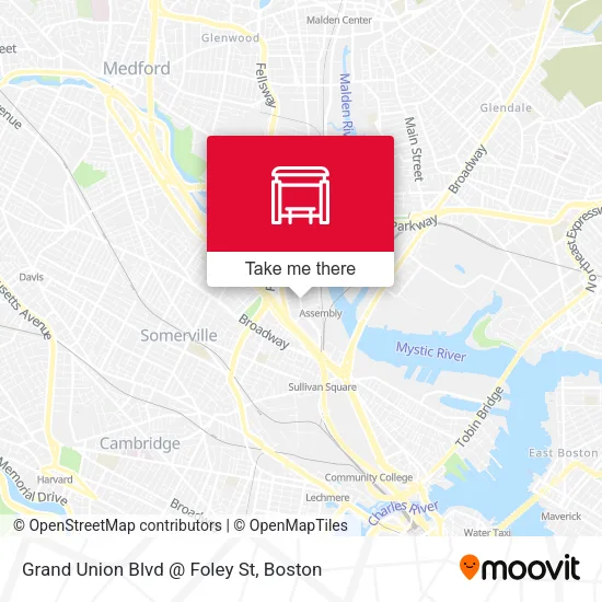 Mapa de Grand Union Blvd @ Foley St