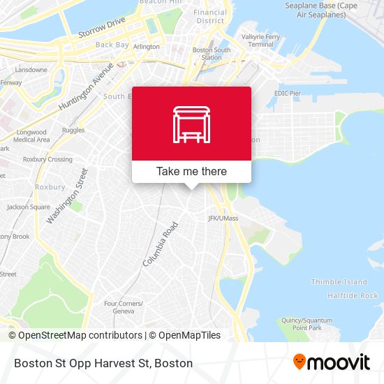 Boston St Opp Harvest St map