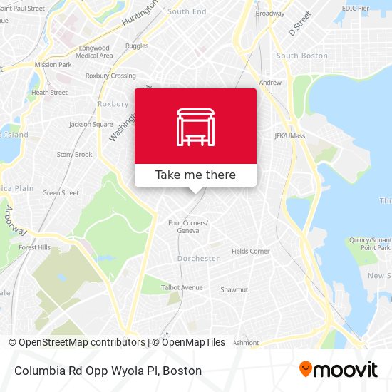 Columbia Rd Opp Wyola Pl map