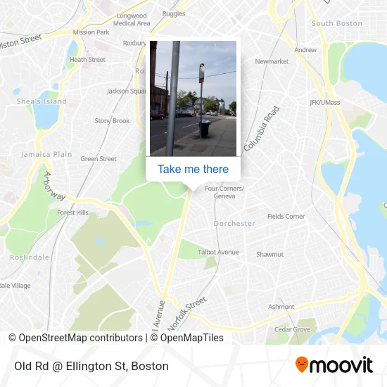 Mapa de Old Rd @ Ellington St