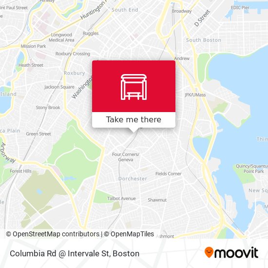 Mapa de Columbia Rd @ Intervale St