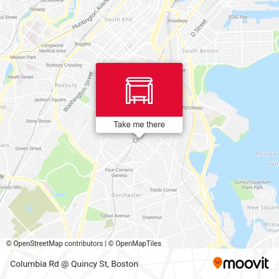 Mapa de Columbia Rd @ Quincy St