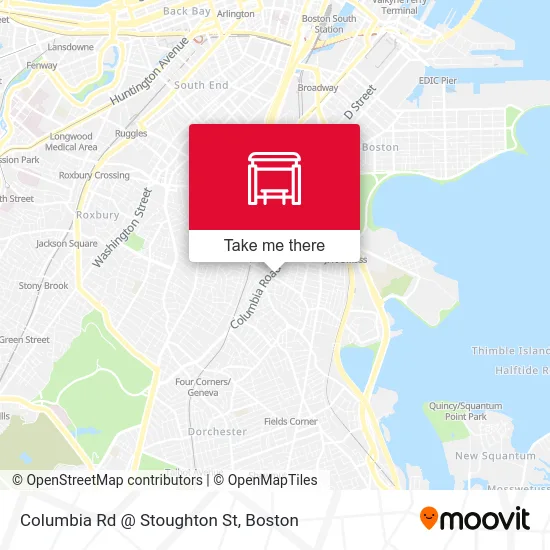 Columbia Rd @ Stoughton St map