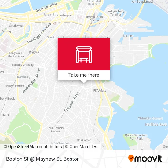 Mapa de Boston St @ Mayhew St
