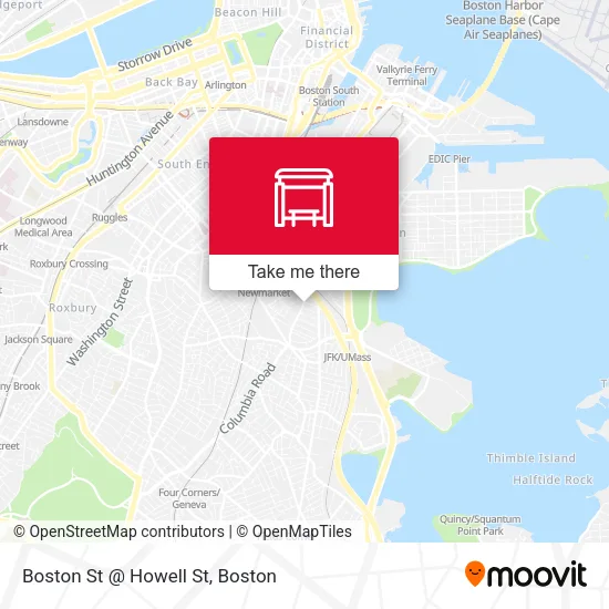 Mapa de Boston St @ Howell St