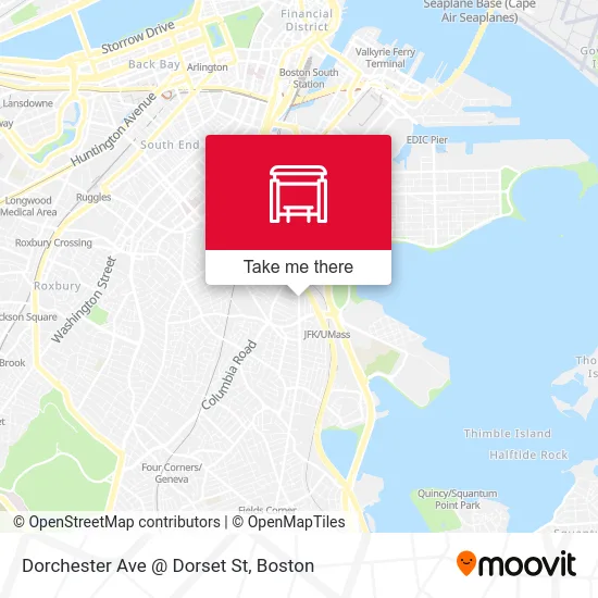 Dorchester Ave @ Dorset St map