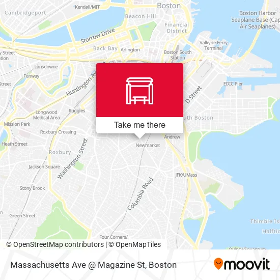 Massachusetts Ave @ Magazine St map