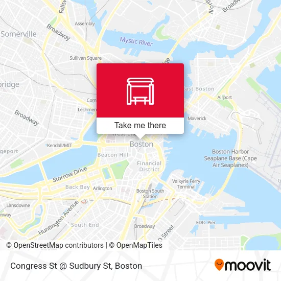 Mapa de Congress St @ Sudbury St