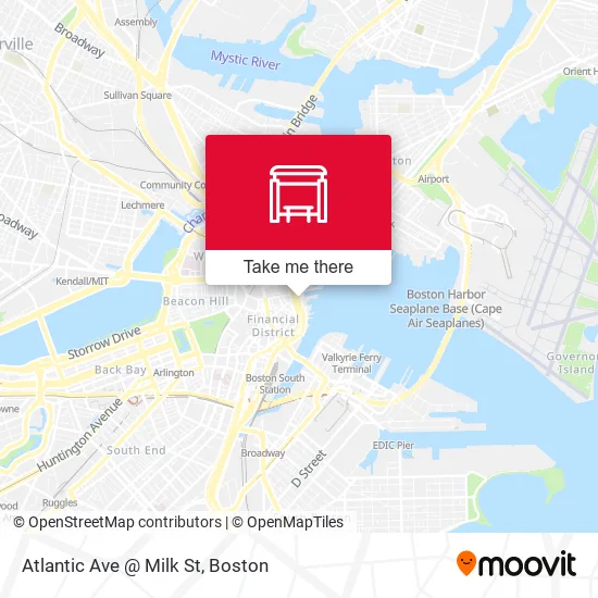 Mapa de Atlantic Ave @ Milk St