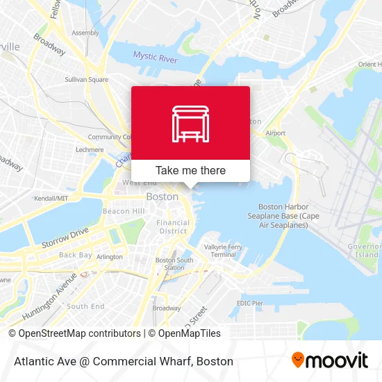 Mapa de Atlantic Ave @ Commercial Wharf