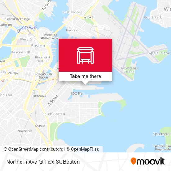 Mapa de Northern Ave @ Tide St