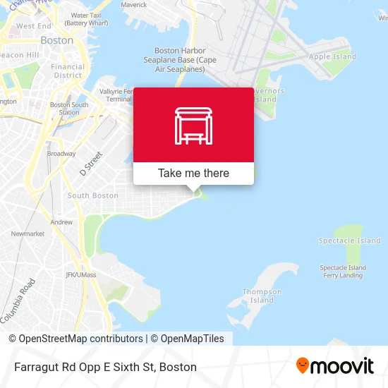 Farragut Rd Opp E Sixth St map