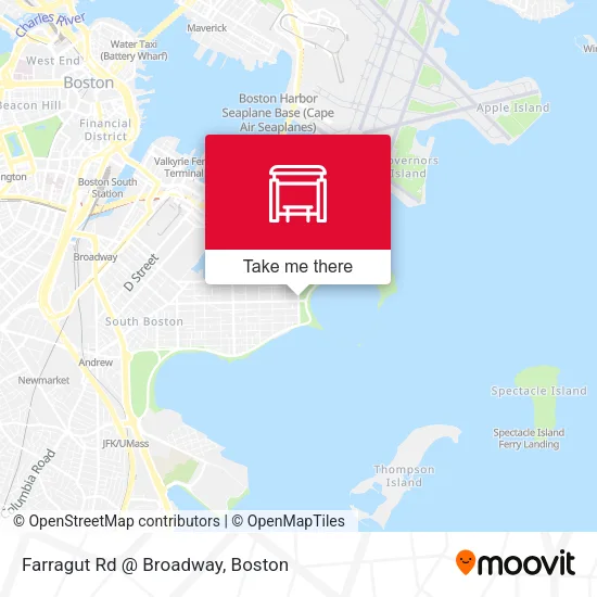 Mapa de Farragut Rd @ Broadway