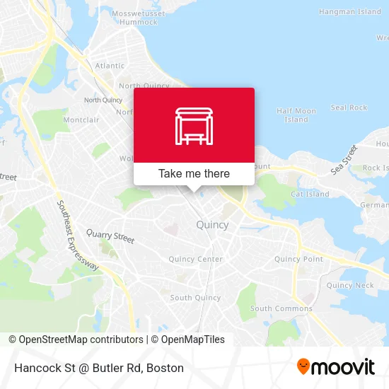 Hancock St @ Butler Rd map