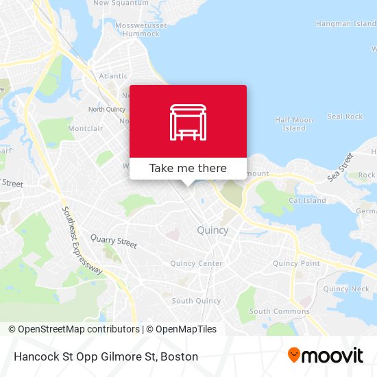 Hancock St Opp Gilmore St map