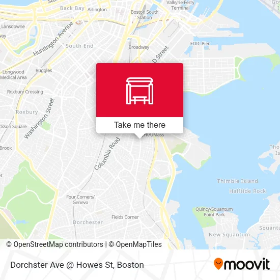 Dorchster Ave @ Howes St map