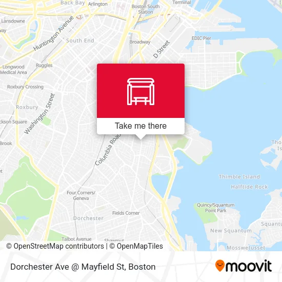 Dorchester Ave @ Mayfield St map