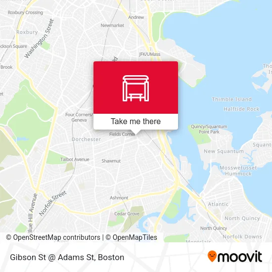Gibson St @ Adams St map