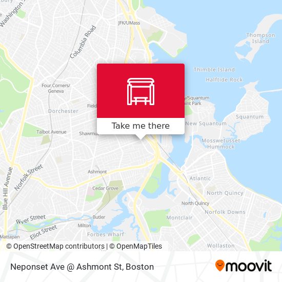 Mapa de Neponset Ave @ Ashmont St