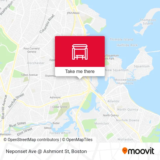 Mapa de Neponset Ave @ Ashmont St