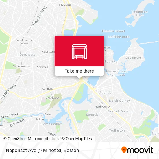 Mapa de Neponset Ave @ Minot St