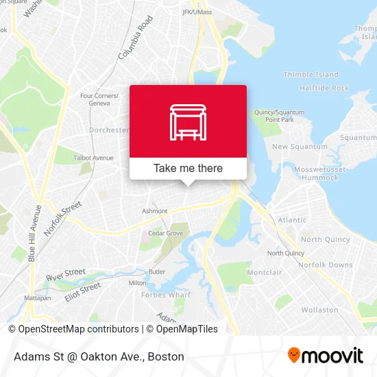 Mapa de Adams St @ Oakton Ave.