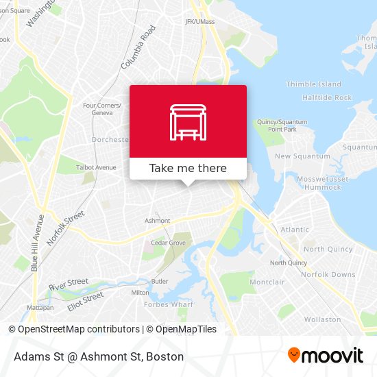 Mapa de Adams St @ Ashmont St