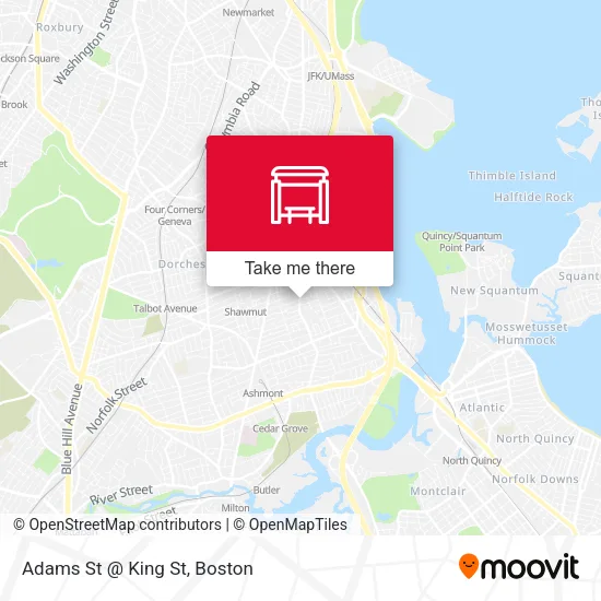 Mapa de Adams St @ King St