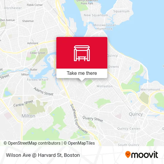 Wilson Ave @ Harvard St map