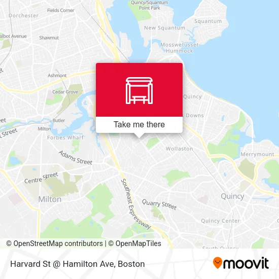 Mapa de Harvard St @ Hamilton Ave