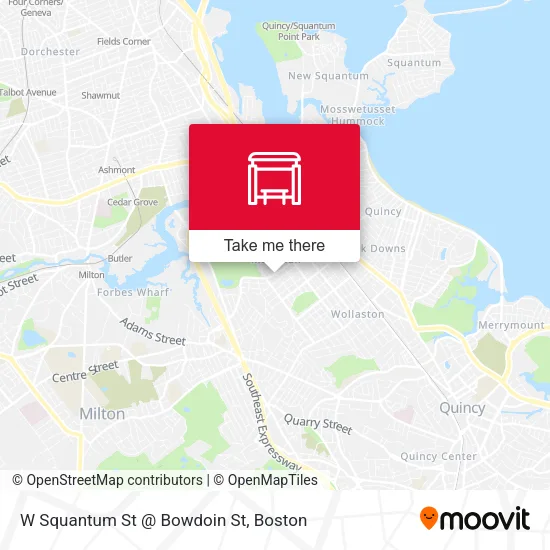 W Squantum St @ Bowdoin St map