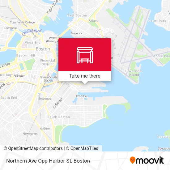 Northern Ave Opp Harbor St map