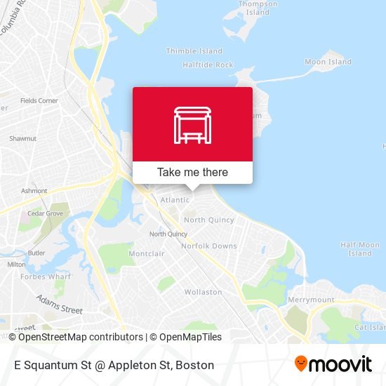 Mapa de E Squantum St @ Appleton St