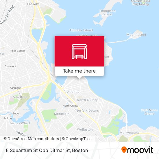 Mapa de E Squantum St Opp Ditmar St