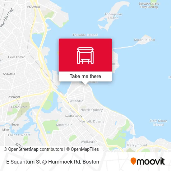 E Squantum St @ Hummock Rd map