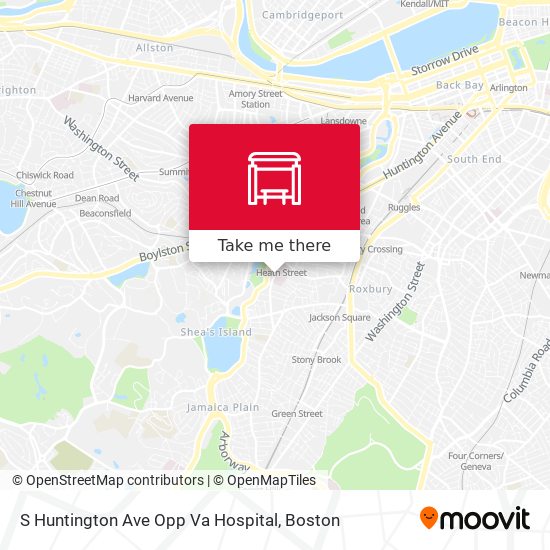 S Huntington Ave Opp Va Hospital map