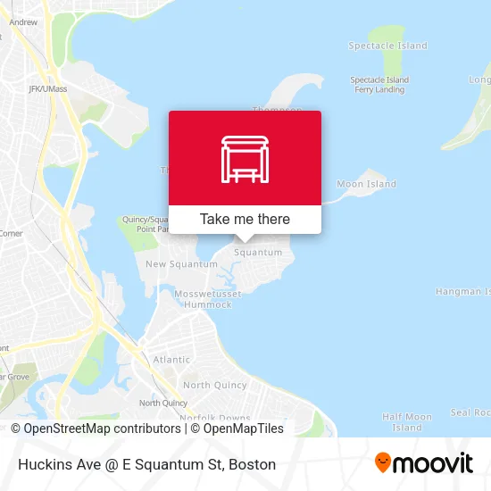 Huckins Ave @ E Squantum St map