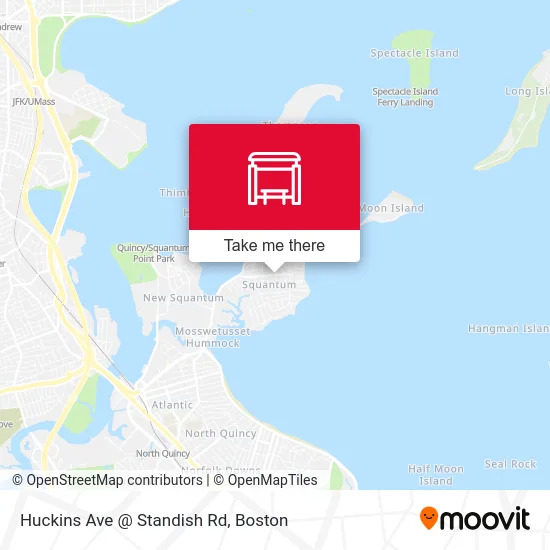 Huckins Ave @ Standish Rd map