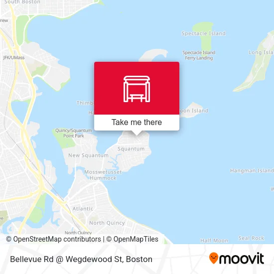 Bellevue Rd @ Wegdewood St map