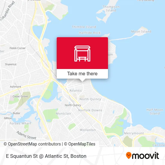 E Squantun St @ Atlantic St map