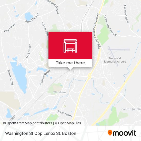 Washington St Opp Lenox St map