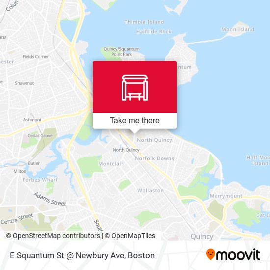 E Squantum St @ Newbury Ave map